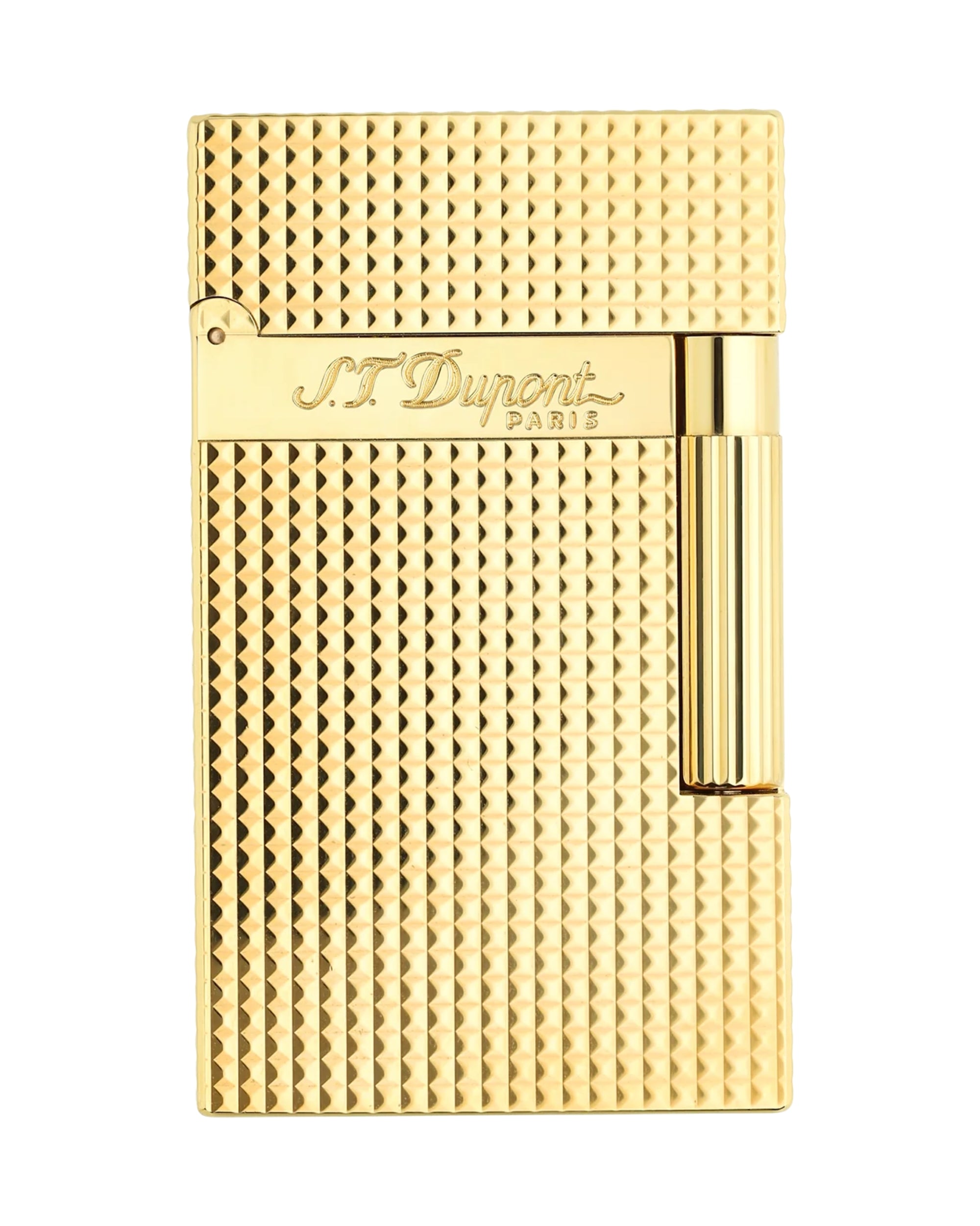 Stdupont Double Flame Diamond Plated Gold Unisex