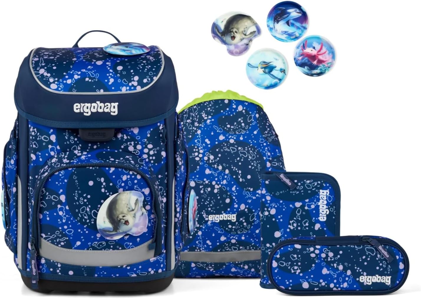 Ergobag CUBO SET zaino sacca portapenne Ergonomico Eco Resistente UnBearwater