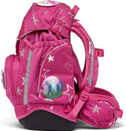 Ergobag PACK SET zaino portapenne Ergonomico Personalizzabile Eco Resistente Acqua Sporco Fucsia Bambina STARLIGHTBEAR