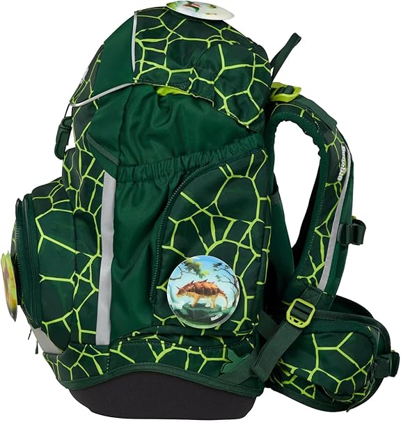 Ergobag PACK SET zaino portapenne Ergonomico Personalizzabile Eco Resistente Acqua Sporco Verde Bambino BEARREX