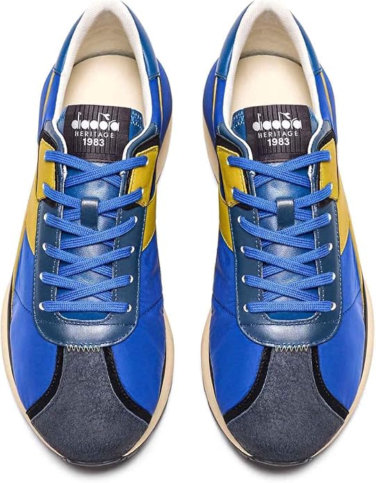 Diadora Heritage Sneaker Mercury Elite in Pelle Blu Regista Unisex