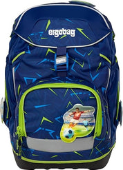 Ergobag PACK SET zaino portapenne Ergonomico Personalizzabile Eco Resistente Acqua Sporco Verde Bambino RUNBEAR