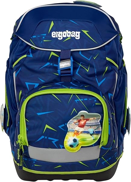 Ergobag PACK SET zaino portapenne Ergonomico Personalizzabile Eco Resistente Acqua Sporco Verde Bambino RUNBEAR