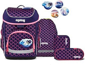 Ergobag CUBO SET zaino sacca portapenne Ergonomico Eco Resistente PEARL