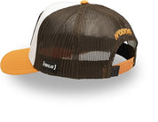 Capslab Cappellino con Visiera Collezione Pokemon Misto Cotone Bianco Arancio Unisex