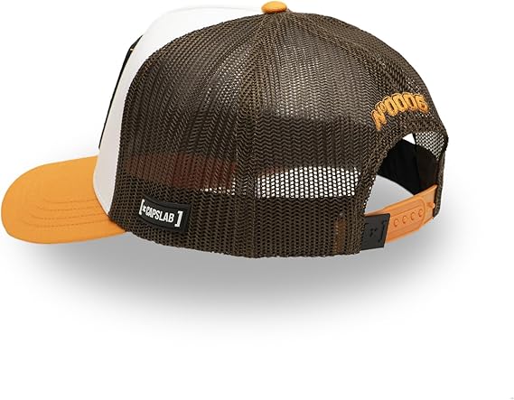Capslab Cappellino con Visiera Collezione Pokemon Misto Cotone Bianco Arancio Unisex