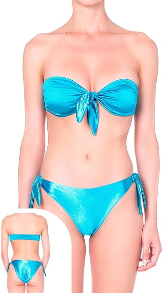 Mefui Multicolor Bandeau Bikini Set Women