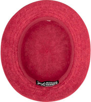 Kangol Cappello Pescatore Furgora Bucket Misto Angora Acrilico Rosso Scarlatto Unisex