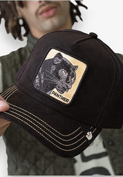 Goorin Bros. Cappello Trucker Edizione Golden Panther Misto Poliestere Nero Unisex