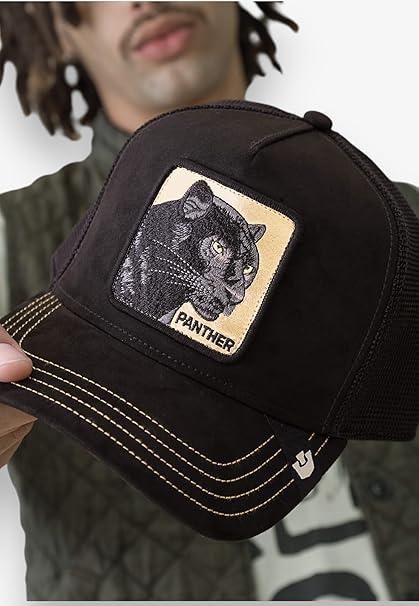 Goorin Bros. Cappello Trucker Edizione Golden Panther Misto Poliestere Nero Unisex