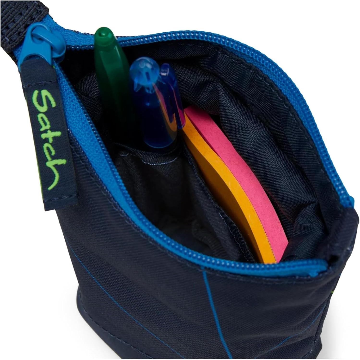 Satch Pensil slider portapenne astuccio eco riciclato 17x19x7 cm Blue Tech