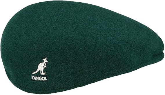 Kangol Cappello Coppola 504 Iconico in Lana Verde Smeraldo Unisex