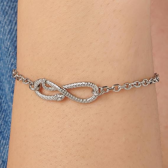 Brosway Bracciale Donna in Acciaio e Cristalli con Simbolo Serpente Collezione Chakra - BHKB230