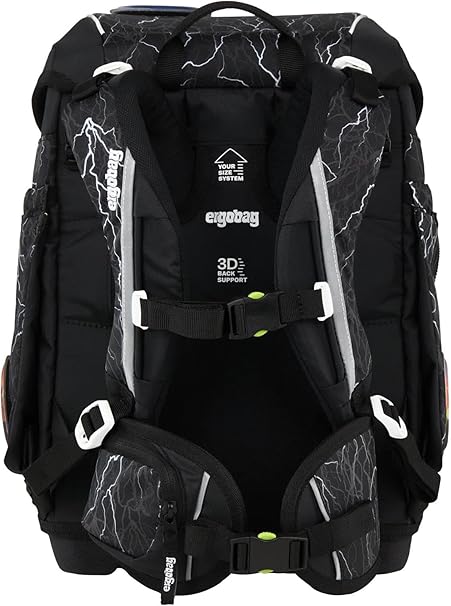 Ergobag CUBO SET zaino sacca portapenne Ergonomico Eco Resistente REFLECTBEAR