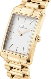 Daniel Wellington orologio bound 28mm 316L steel oro 35x24 retro moderno bianco DW00100703