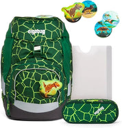 Ergobag Set prime zaino portapenne Ergonomico Personalizzabile Eco Resistente Acqua Sporco Verde Bambino bearrex