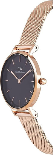 Daniel Wellington orologio 32mm inox 316L rose black melrose DW00100161