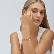 Brosway Bracciale Donna in Acciaio e Cristalli Simbolo Cornetto elefante quadrifoglio Chakra - BHKB114