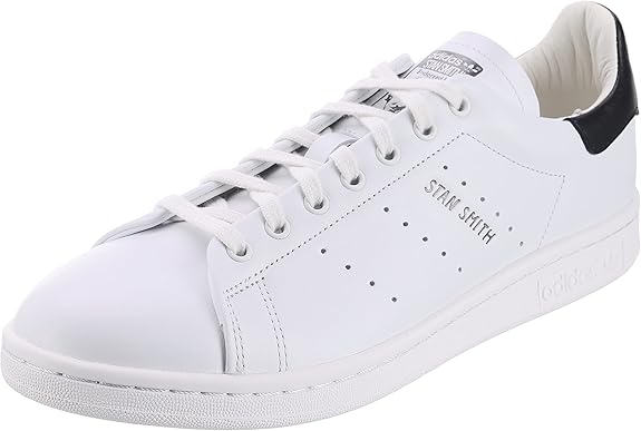 Adidas Sneakers Stan Smith Pure Tomaia in Pelle Bianco Nero Uomo
