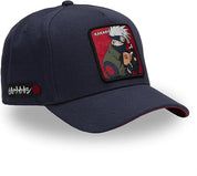 Capslab Cappellino con Visiera Collezione Naruto in Cotone Blu Rosso Unisex