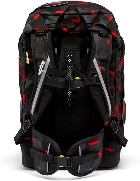 Ergobag Set prime zaino portapenne Ergonomico Personalizzabile Eco Resistente Acqua Sporco Nero Bambino TaekBeardo