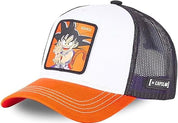 Capslab Cappellino con Visiera Collezione Dragon Ball Misto Cotone Bianco Arancio Unisex