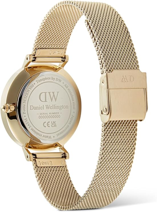 Daniel Wellington orologio Petite Lune 32mm evergold bianco donna DW00100771