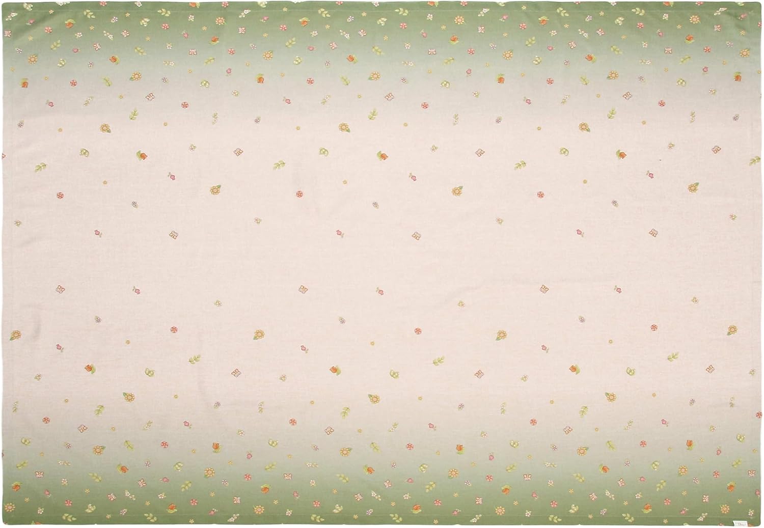 THUN Tovaglia Antimacchia 150x260 cm Country Flowers Green verde