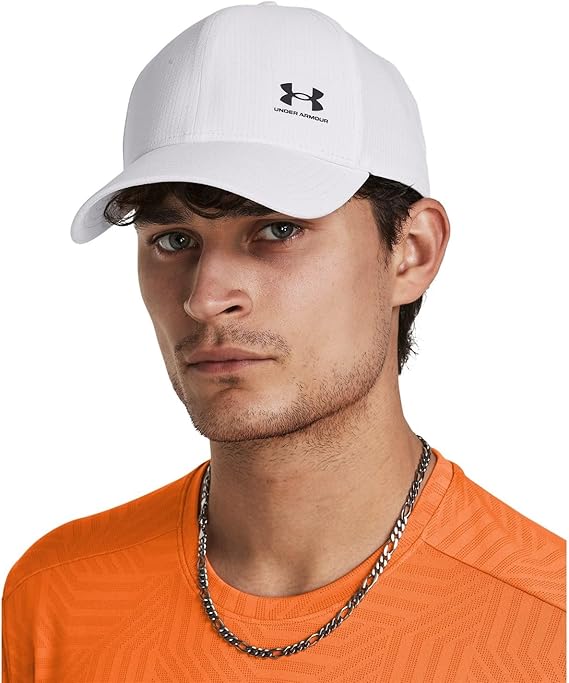 Under Armour cappello baseball cappellino Armourvent Adj con visiera bianco castlerock