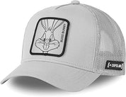 Capslab Cappellino con Visiera Bugs Collezione Looney Tunes Misto Cotone Grigio Unisex