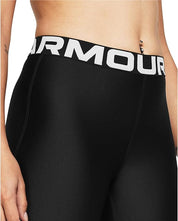 Under Armour Shorts Donna Heatgear a Compressione Allenamento Corsa Poliestere Nero