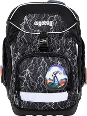 Ergobag PACK SET zaino portapenne Ergonomico Personalizzabile Eco Resistente Acqua Sporco Verde Bambino reflectbear