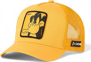 Capslab Cappellino con Visiera Daffy Collezione Looney Tunes Misto Cotone Giallo Unisex
