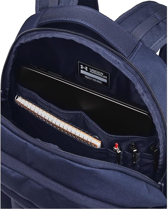 Under Armour Zaino UA HUSTLE 6.0 Backpack Impermeabile porta pc laptop 16" Blu Navy Unisex