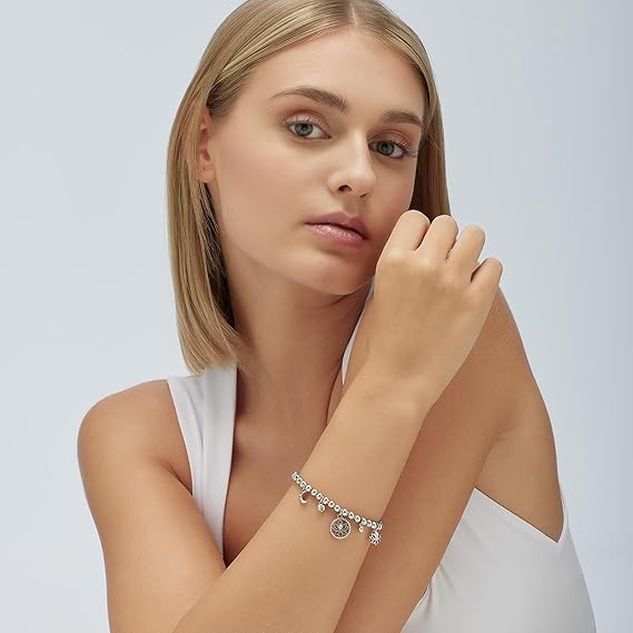 Brosway Bracciale Donna in Acciaio e Cristalli con Simbolo Luna Collezione Chakra - BHKB115