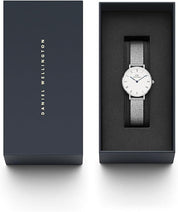 Daniel Wellington orologio donna 28 mm silver e bianco con numeri romani