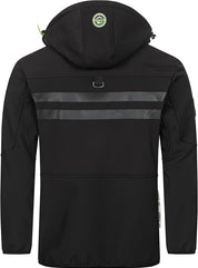 Geographical Norway Giubbotto Giacca softshell Con Cappuccio Nero Vantaa
