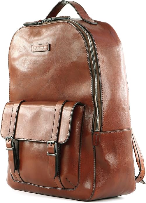The Bridge Zaino Medio Cesare in Pelle Marrone Donna Uomo 461525D9