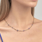 Brosway Collana Donna, Collana in Acciaio e Cristalli | Collezione Affinity - BFF159