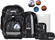 Ergobag PACK SET zaino portapenne Ergonomico Personalizzabile Eco Resistente Acqua Sporco Verde Bambino reflectbear