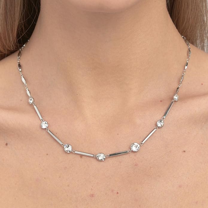 Brosway Collana Donna Acciaio e Cristalli | Collezione Affinity - BFF158