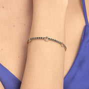 Brosway Bracciale Tennis Acciaio Simbolo lucchetto Collezione Desideri oro nero BEI079