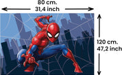 SPIDER MAN DISNEY Tappeto con Antiscivolo x cameretta 80x120 cm