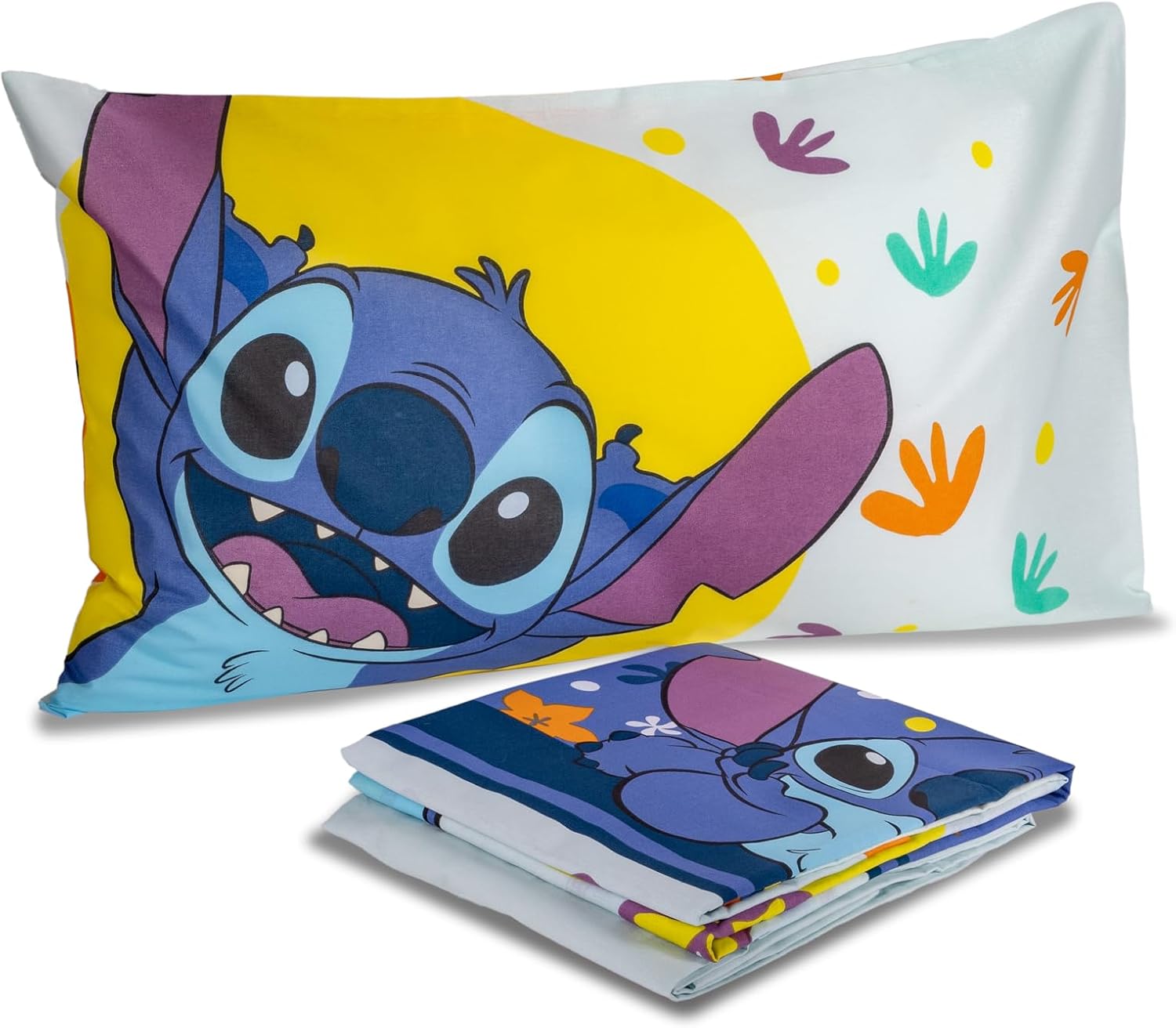 DISNEY Stitch Completo Letto lenzuola Singolo in Cotone lenzuola federe PRODOTTO UFFICIALE