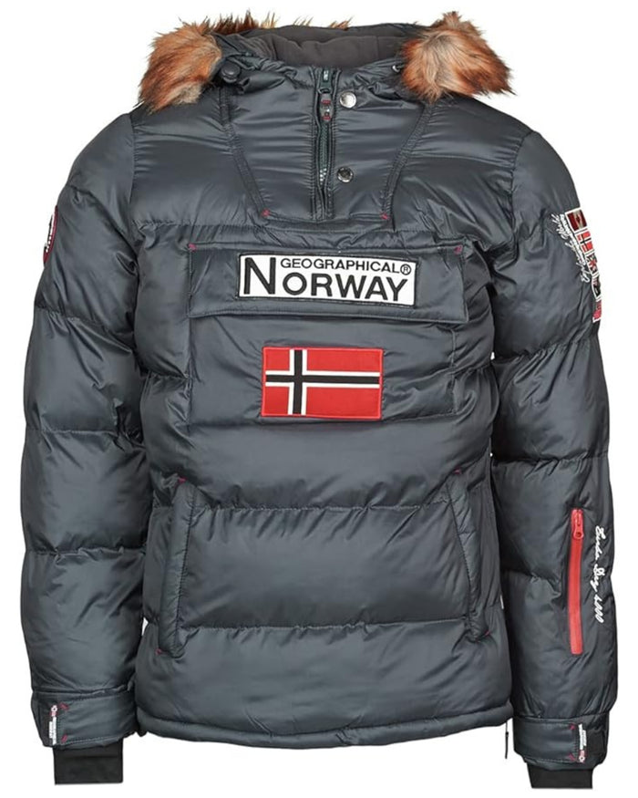 Geographical Norway Giubbotto Imbottito Parka Grigio Uomo piumino Brice 1