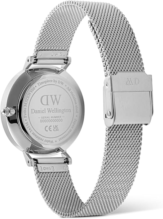 Daniel Wellington orologio Petite Lune 32mm silver bianco donna DW00100772