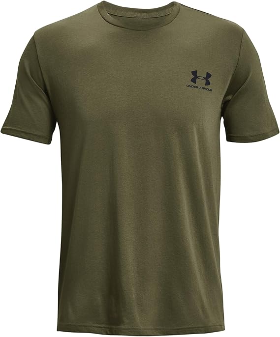 Under Armour SPORTSTYLE Maglia T-shirt allenamento corsa uomo men MILITARE