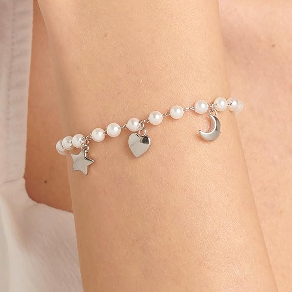 Brosway Bracciale Donna In Acciaio Luna cuore stella Collezione Chant - BAH85
