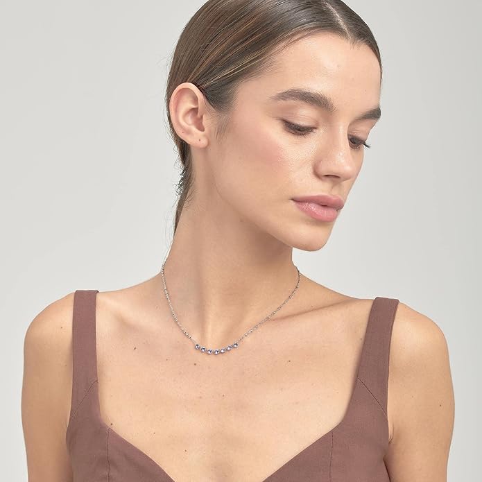 Brosway Collana Donna in Acciaio e Cristalli tanzanite Collezione Symphonia - BYM135