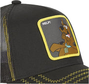 Capslab Cappellino con Visiera Collezione Scooby Doo Misto Cotone Nero Unisex